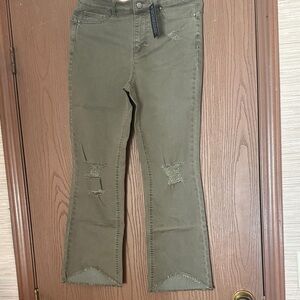 G by Giuliana Olive Distressed Jeans